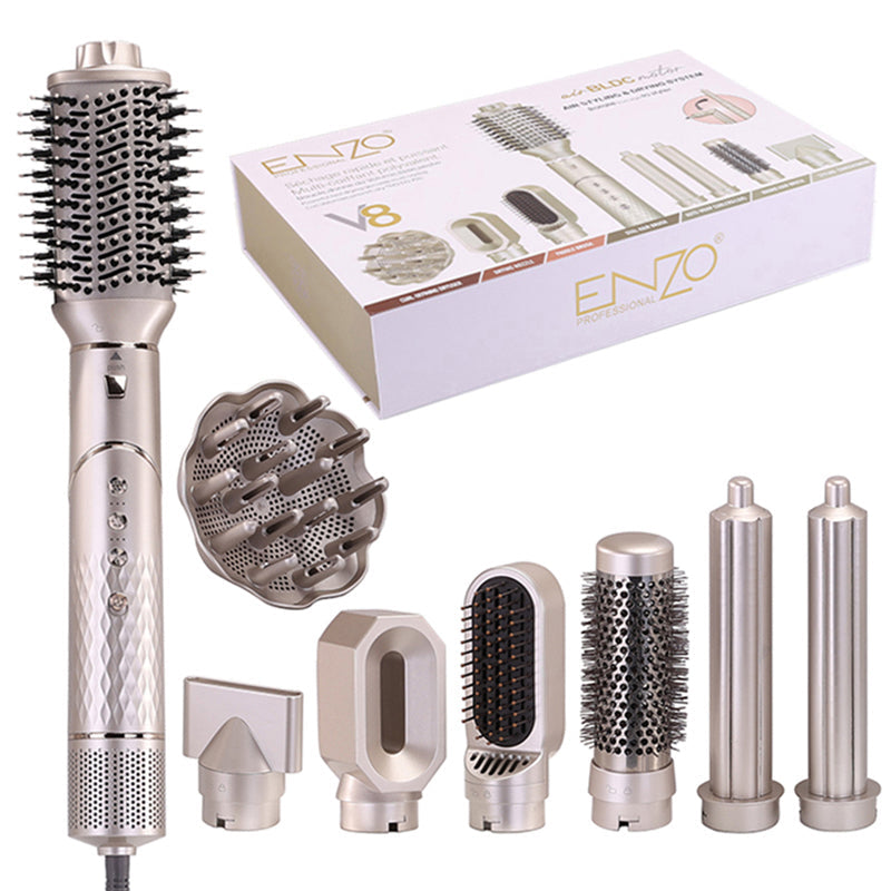ENZO Supersonic 8-in-1 Air Styler (EN-755) – جهاز تصفيف الشعر الاحترافي المتكامل