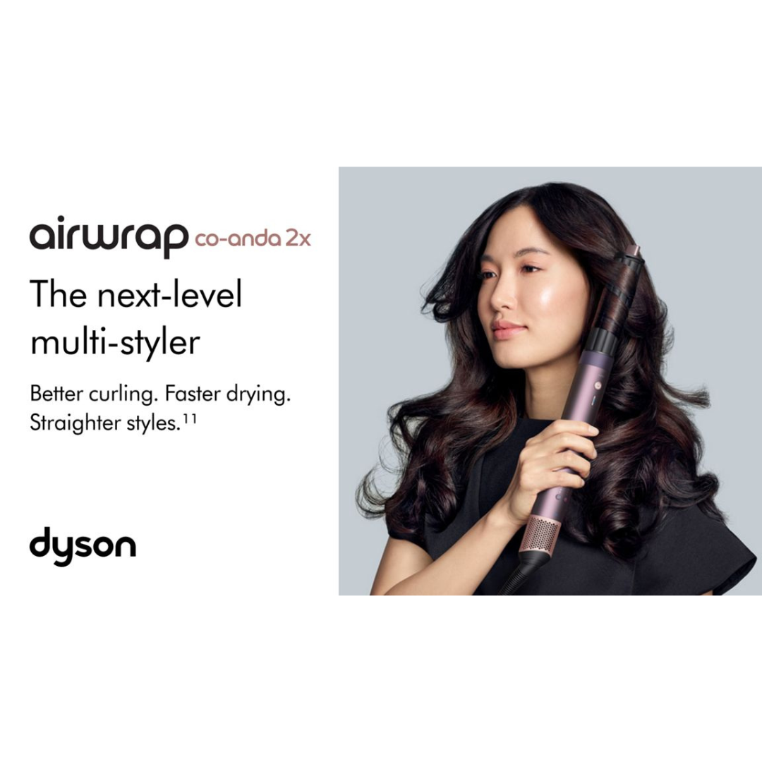 دايسون إير랩 Coanda 2x™ – الحل الأمثل لتصفيف الشعر المستقيم والمجعد بأمان