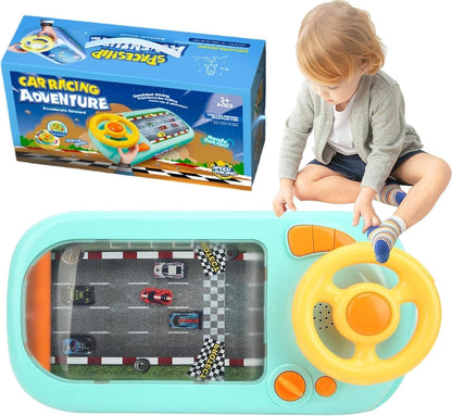 Kids Car Racing Adventure Toy with Steering Wheel – Fun Learning Game for Ages 3+
