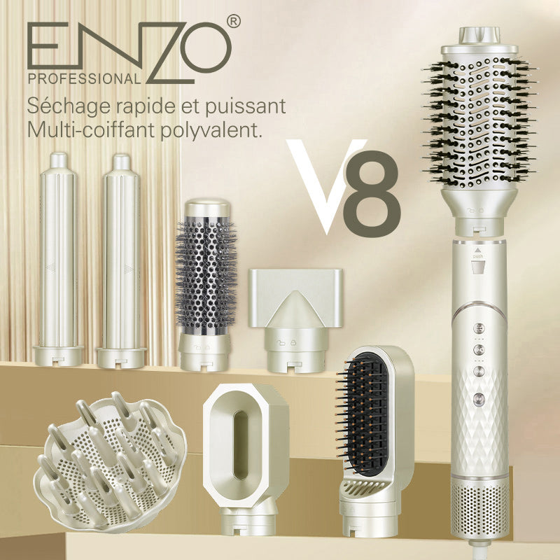 ENZO Supersonic 8-in-1 Air Styler (EN-755) – جهاز تصفيف الشعر الاحترافي المتكامل