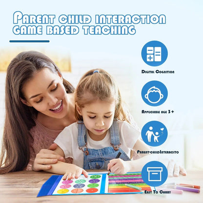 Last day 50% off kids Magnet Montessori Fraction Puzzle