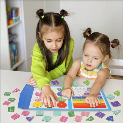 Last day 50% off kids Magnet Montessori Fraction Puzzle