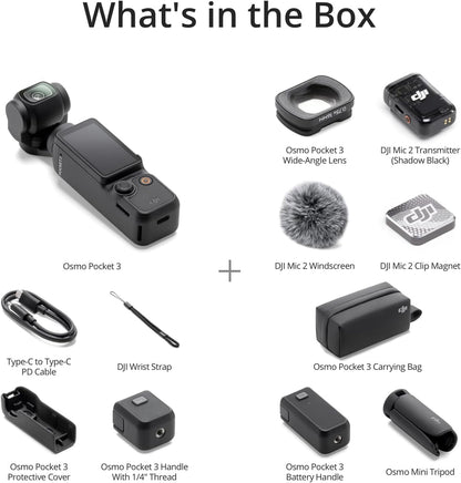 DJI Osmo Pocket 3 Creator Combo 4K120fps Ultra HD Vlog Camera with DJI Mic