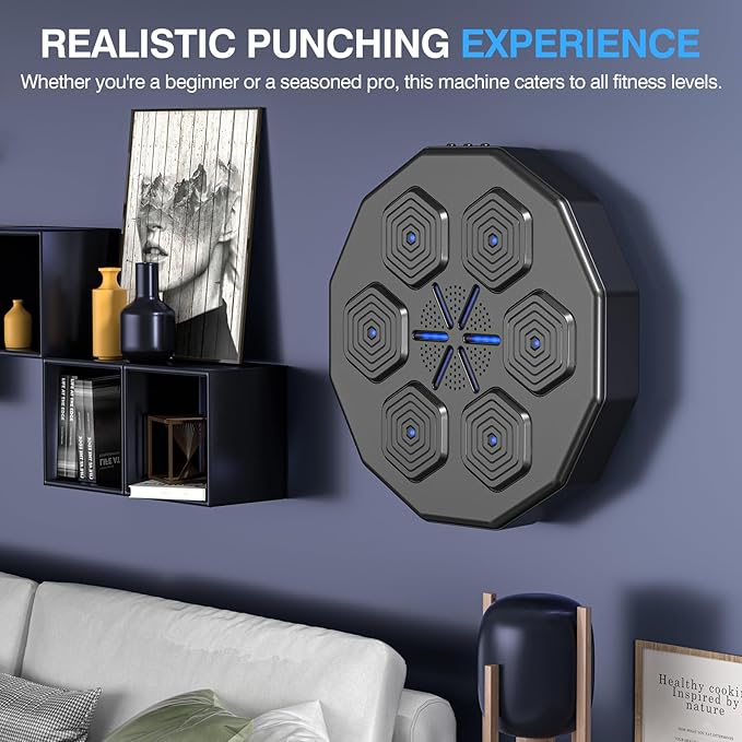 2025 Smart Music Boxing Machine 2.0 – جهاز الملاكمة الذكي بالموسيقى بلوتوث جداري للمنزل