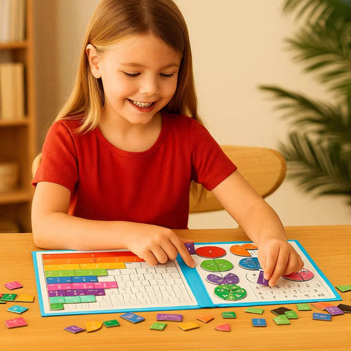 Last day 50% off kids Magnet Montessori Fraction Puzzle