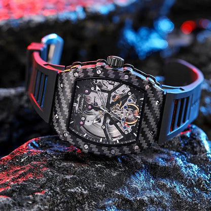 The Warrior 4.0 - Unisex Mechanical Watch - Skeleton Dial, Automatic Edgy Watch