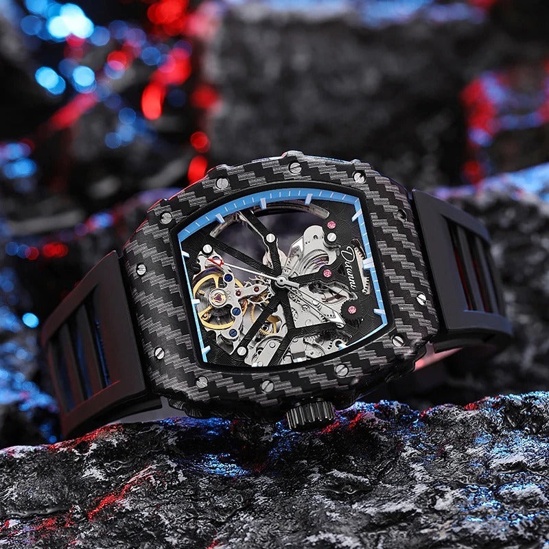 The Warrior 4.0 - Unisex Mechanical Watch - Skeleton Dial, Automatic Edgy Watch