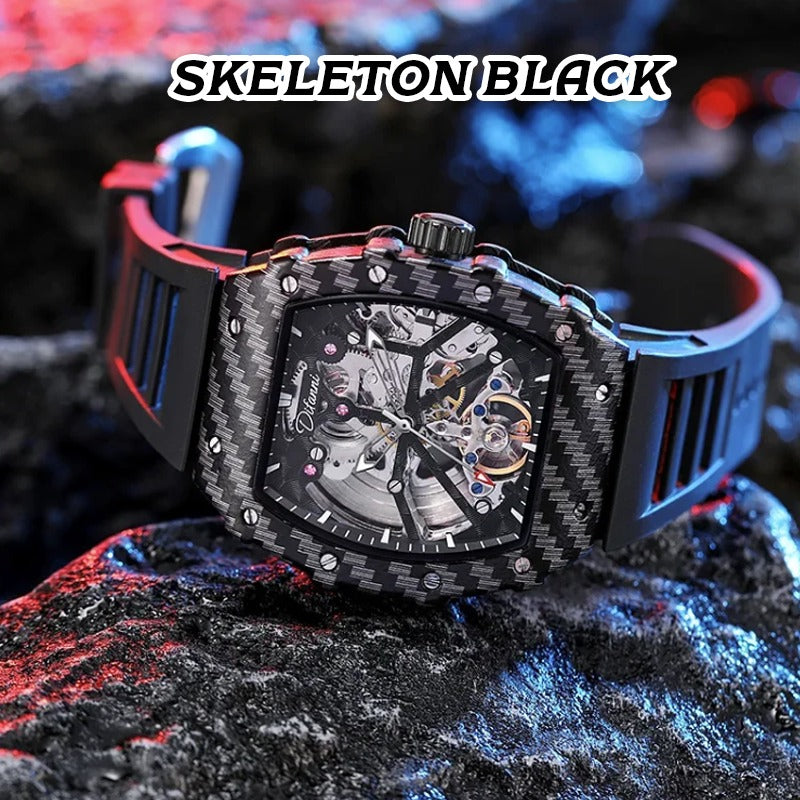 The Warrior 4.0 - Unisex Mechanical Watch - Skeleton Dial, Automatic Edgy Watch