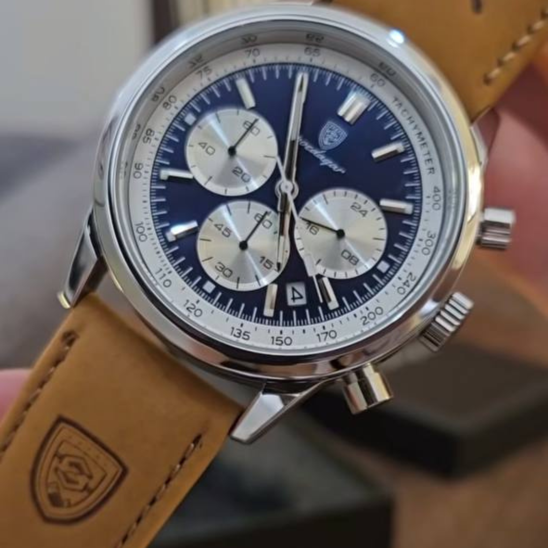 Last day 55% off Luxury Chronograph Watch with Luminous Dial, High Quality 30m