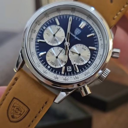 Last day 55% off Luxury Chronograph Watch with Luminous Dial, High Quality 30m