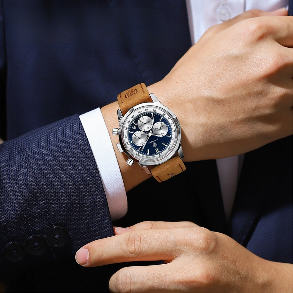 Last day 55% off Luxury Chronograph Watch with Luminous Dial, High Quality 30m