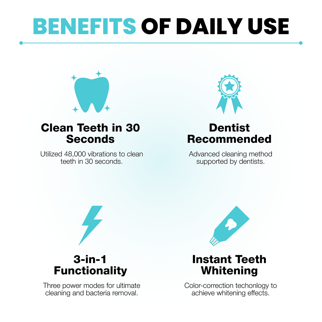 One Toothbrush, Three Functions