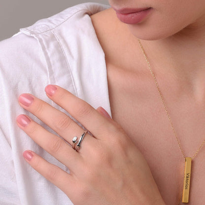 💛 24K GOLD Hug Ring – Elegant Adjustable Gold-Plated Ring