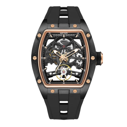 Last day 55% off Latest Luxury Design -Skeleton Face With Rubber Strap Mechanical Movement