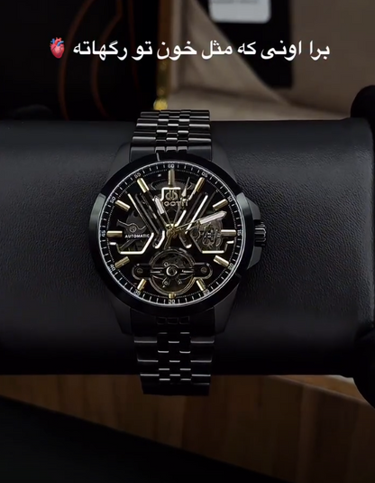 Automatic Skeleton Men’s Watch – ساعة رجالية أوتوماتيكية بتصميم هيكلي