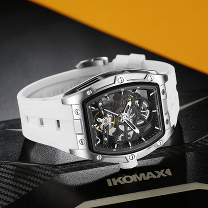 Last day 55% off Latest Luxury Design -Skeleton Face With Rubber Strap Mechanical Movement