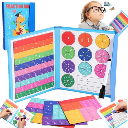 Last day 50% off kids Magnet Montessori Fraction Puzzle