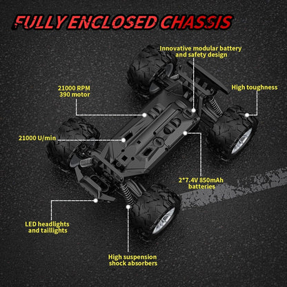 Adult Remote Control All Terrain Car,4WD 1:16RC 40km/h High Speed