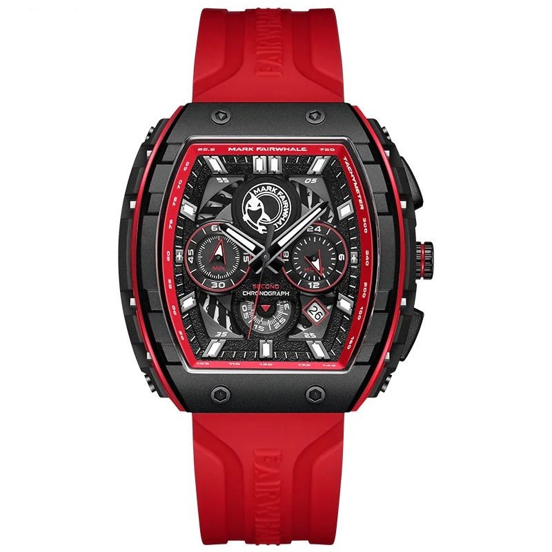 Last day 86% off Men’s Luxury Chronograph Watch – Stainless Steel Case & Sporty Rubber Strap