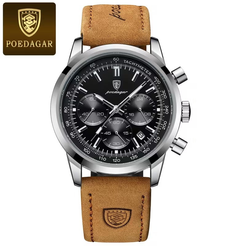 Last day 55% off Luxury Chronograph Watch with Luminous Dial, High Quality 30m