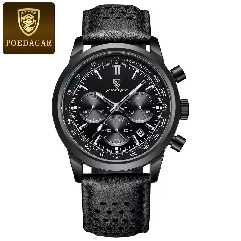 Last day 55% off Luxury Chronograph Watch with Luminous Dial, High Quality 30m