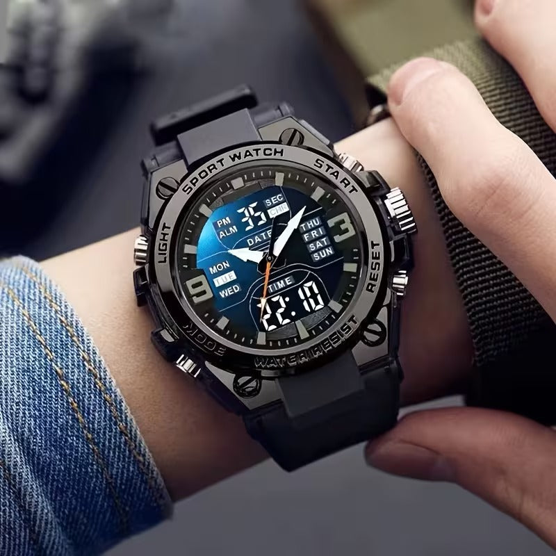 Sports Watch | And Shockproof, PVC Band, Alloy Case, Non-Rechargeable Button Batte