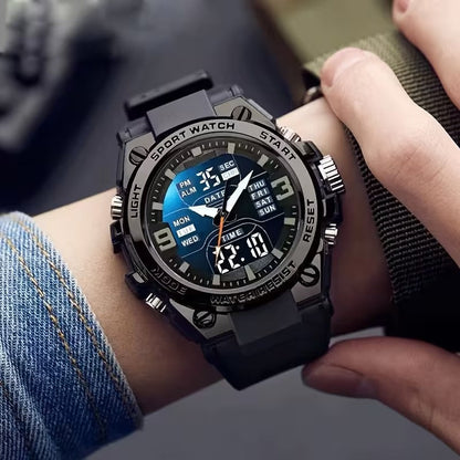 Sports Watch | And Shockproof, PVC Band, Alloy Case, Non-Rechargeable Button Batte