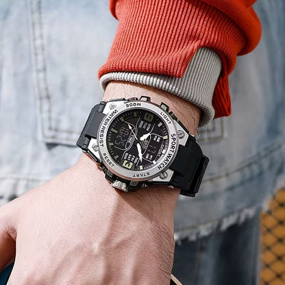 Sports Watch | And Shockproof, PVC Band, Alloy Case, Non-Rechargeable Button Batte