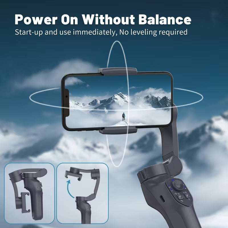 Smart 3-Axis Handheld Gimbal for Smooth Video Shooting