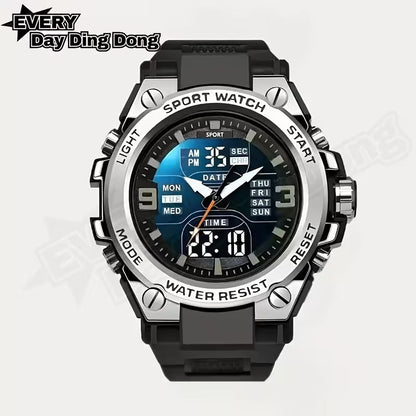 Sports Watch | And Shockproof, PVC Band, Alloy Case, Non-Rechargeable Button Batte