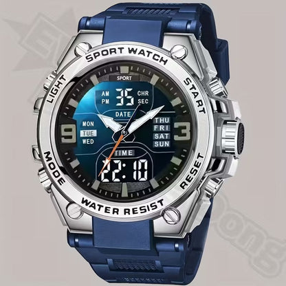 Sports Watch | And Shockproof, PVC Band, Alloy Case, Non-Rechargeable Button Batte