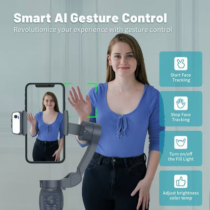 Smart 3-Axis Handheld Gimbal for Smooth Video Shooting