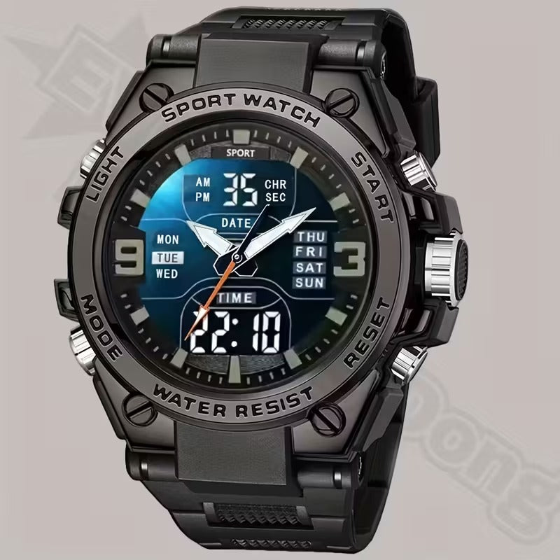 Sports Watch | And Shockproof, PVC Band, Alloy Case, Non-Rechargeable Button Batte