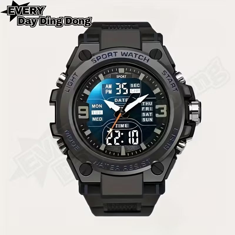 Sports Watch | And Shockproof, PVC Band, Alloy Case, Non-Rechargeable Button Batte