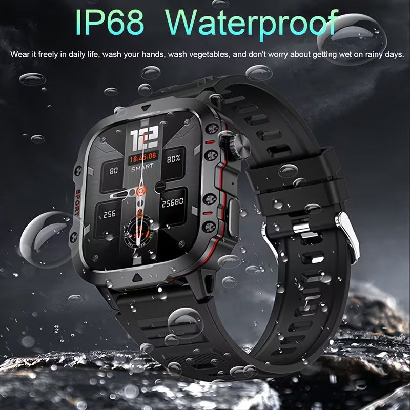 Durable Smart Watch for Men with Wireless Calling, Waterproof Rating