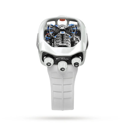 Jacob & Co. Bugatti Chiron Tourbillon علبة من التيتانيوم الأسود DLC | تحفة مستوحاة من عالم الهايبركار بأقصى درجات الفخامة والدقة**