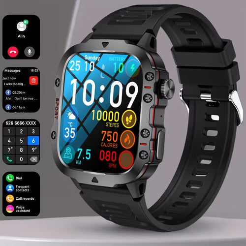 Durable Smart Watch for Men with Wireless Calling, Waterproof Rating