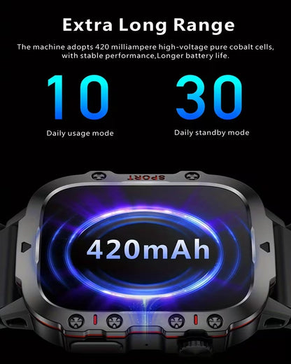 Durable Smart Watch for Men with Wireless Calling, Waterproof Rating