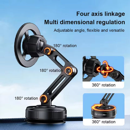 360 Degree Rotating Waterproof Vacuum Magnetic Extendable Phone Holder