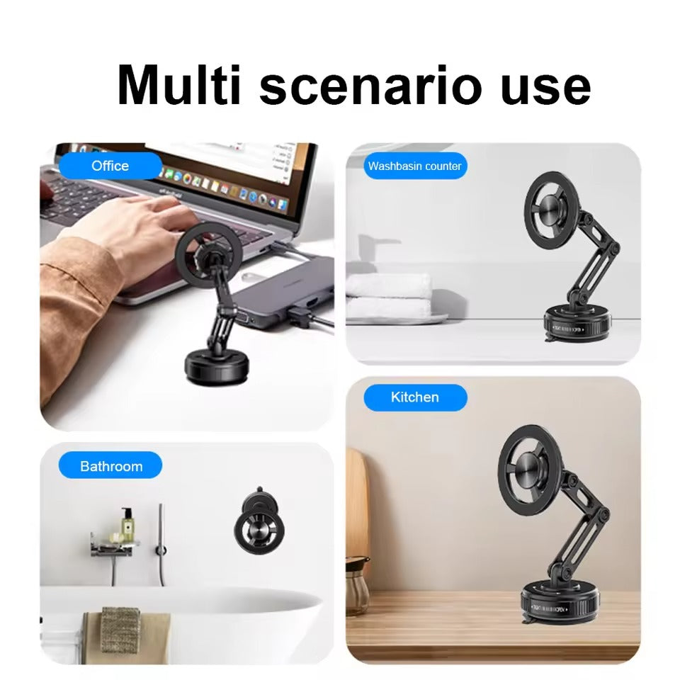360 Degree Rotating Waterproof Vacuum Magnetic Extendable Phone Holder