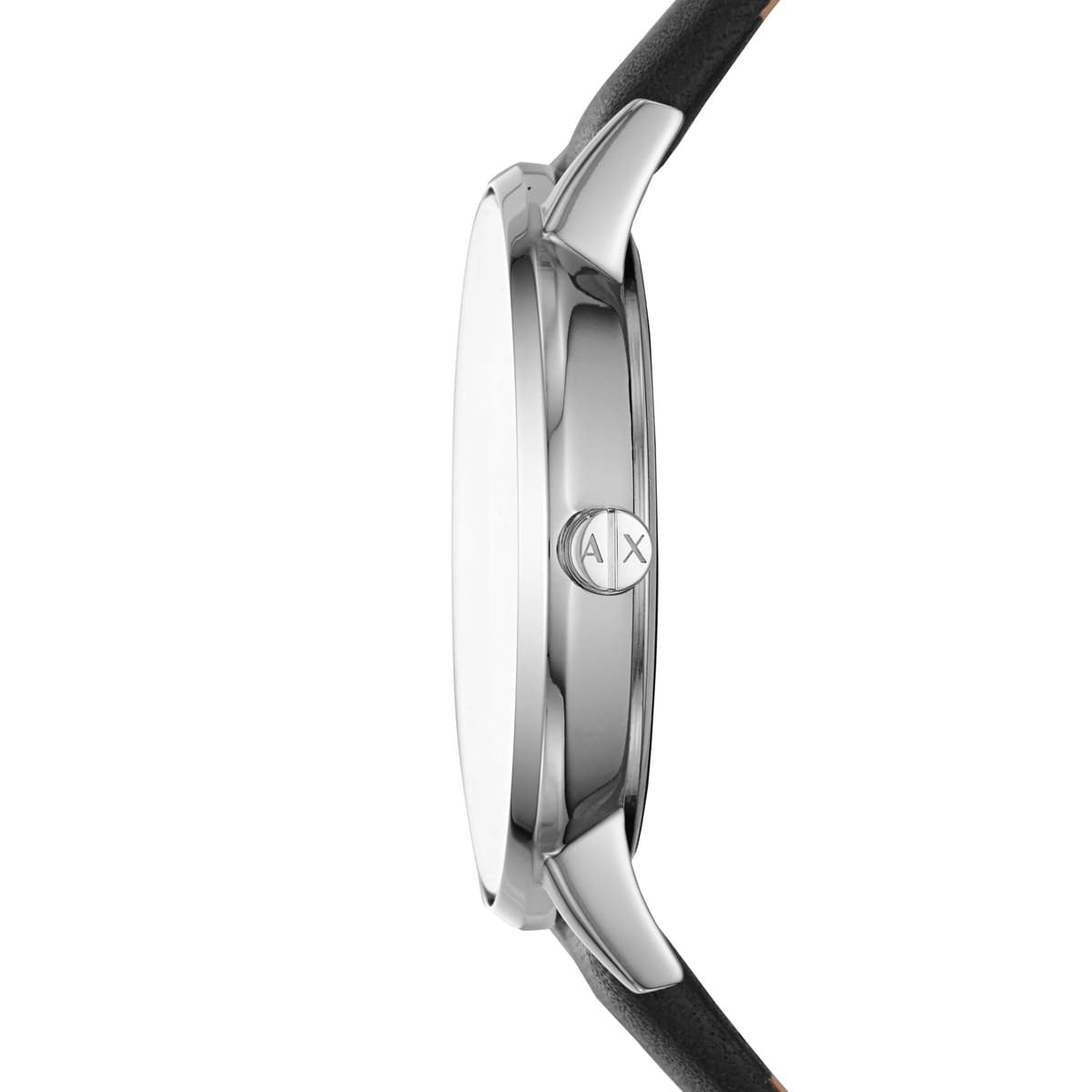 ⭐ Armani Exchange Classic Black Leather Analog Watch