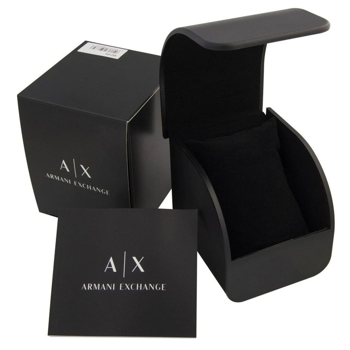 ⭐ Armani Exchange Classic Black Leather Analog Watch