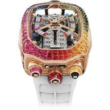 Jacob & Co. Bugatti Chiron Tourbillon علبة من التيتانيوم الأسود DLC | تحفة مستوحاة من عالم الهايبركار بأقصى درجات الفخامة والدقة**