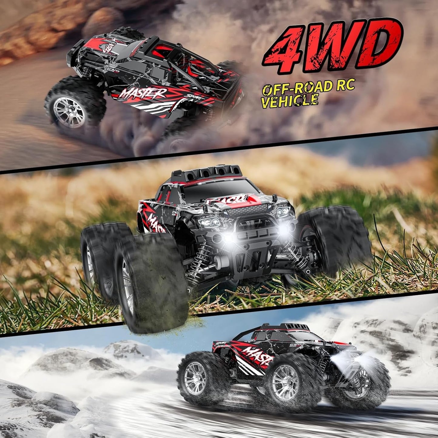 Adult Remote Control All Terrain Car,4WD 1:16RC 40km/h High Speed