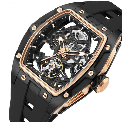 Last day 55% off Latest Luxury Design -Skeleton Face With Rubber Strap Mechanical Movement