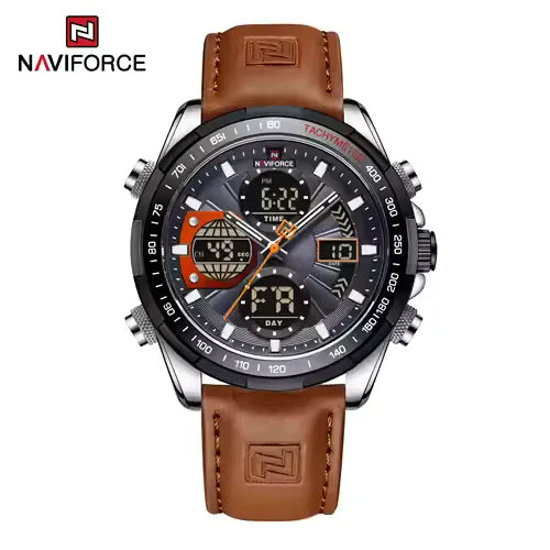 NAVIFORCE NF9197L Men’s Dual Display Analog-Digital Watch | Waterproof, Stylish & Multifunctional
