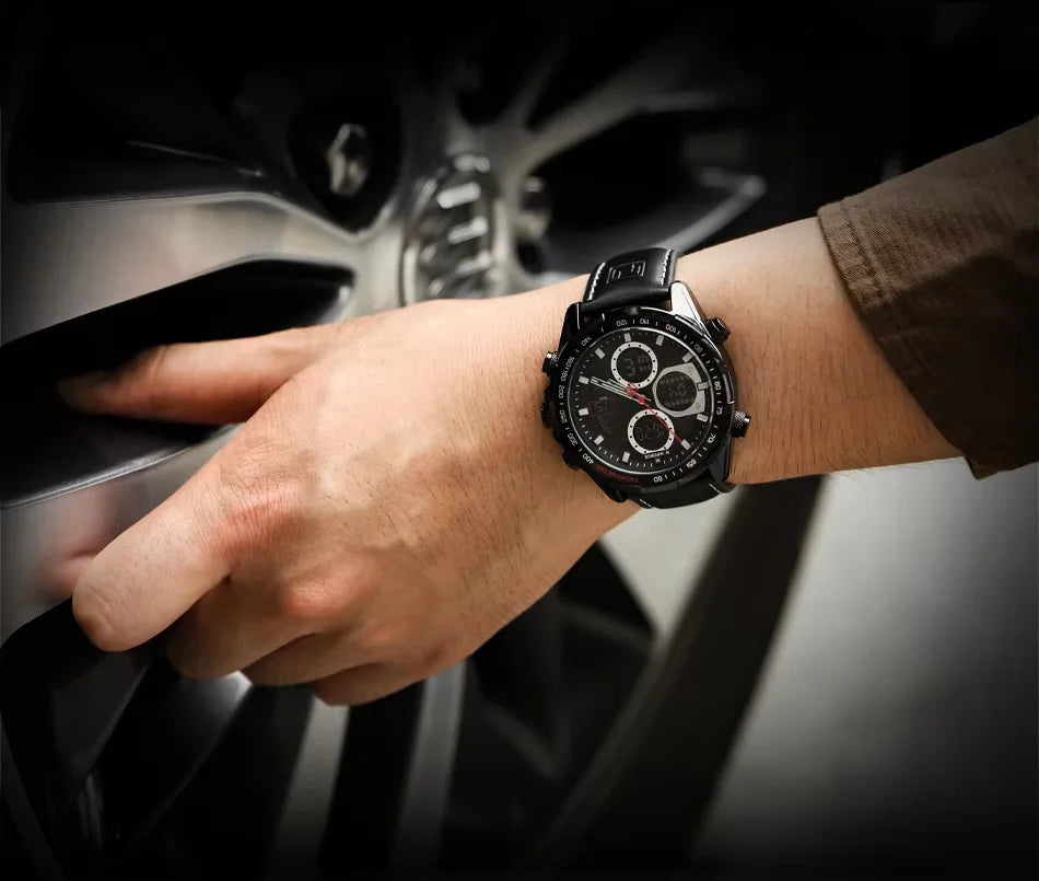 NAVIFORCE NF9197L Men’s Dual Display Analog-Digital Watch | Waterproof, Stylish & Multifunctional