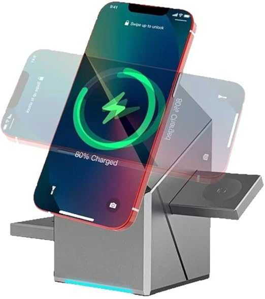 Last day 72% off 3-in-1 Foldable Magnetic Wireless Charger – شاحن لاسلكي مغناطيسي ذكي