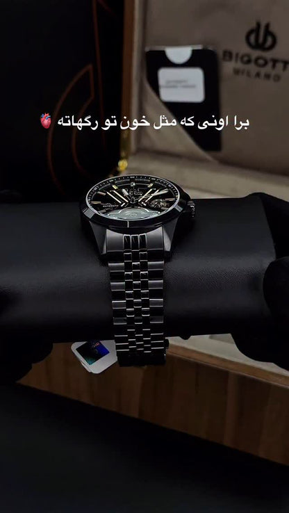 Automatic Skeleton Men’s Watch – ساعة رجالية أوتوماتيكية بتصميم هيكلي