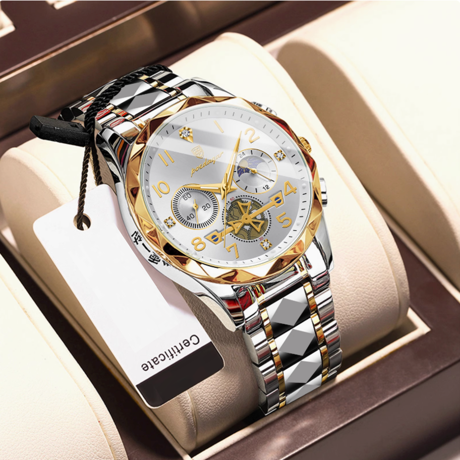 AstroVanta - ZaneLuxe Luxury Men's Automatic Watch Gold & Silver